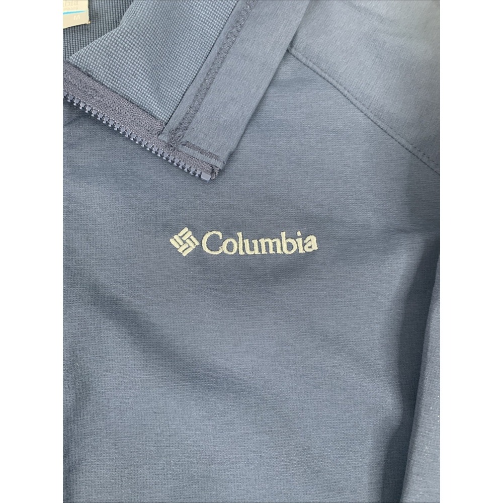 Columbia Women's Rain Jacket Size M Navy Blue Zip Up Waterproof - Picture 2 of 9